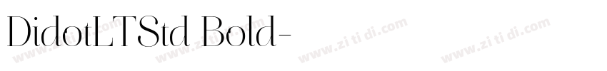 DidotLTStd Bold字体转换